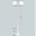 Φωτιστικό Κολώνα 2m με Λάμπες LED 2x8.5W 1938lm CCT Ρητίνης Μαύρο IP55 Fumagalli Globe G250 2L